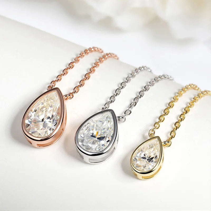 "Samantha" Moissanite Pendant Necklace