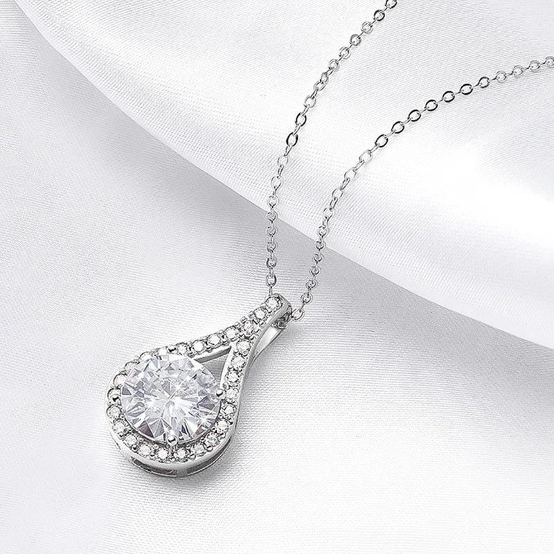 "Juliet" Moissanite Pendant Necklace