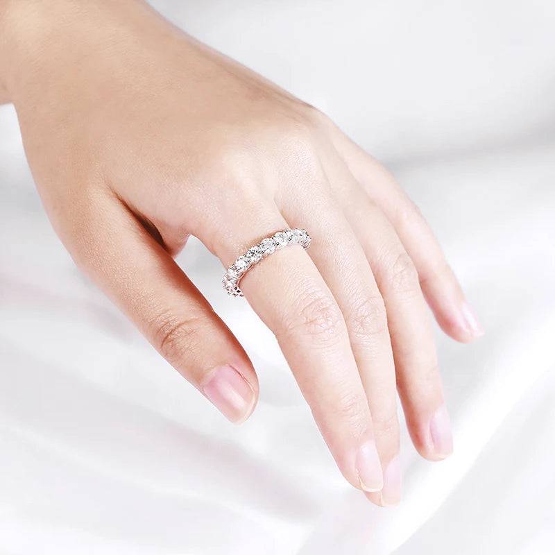 "Alessia" Moissanite Eternity Ring