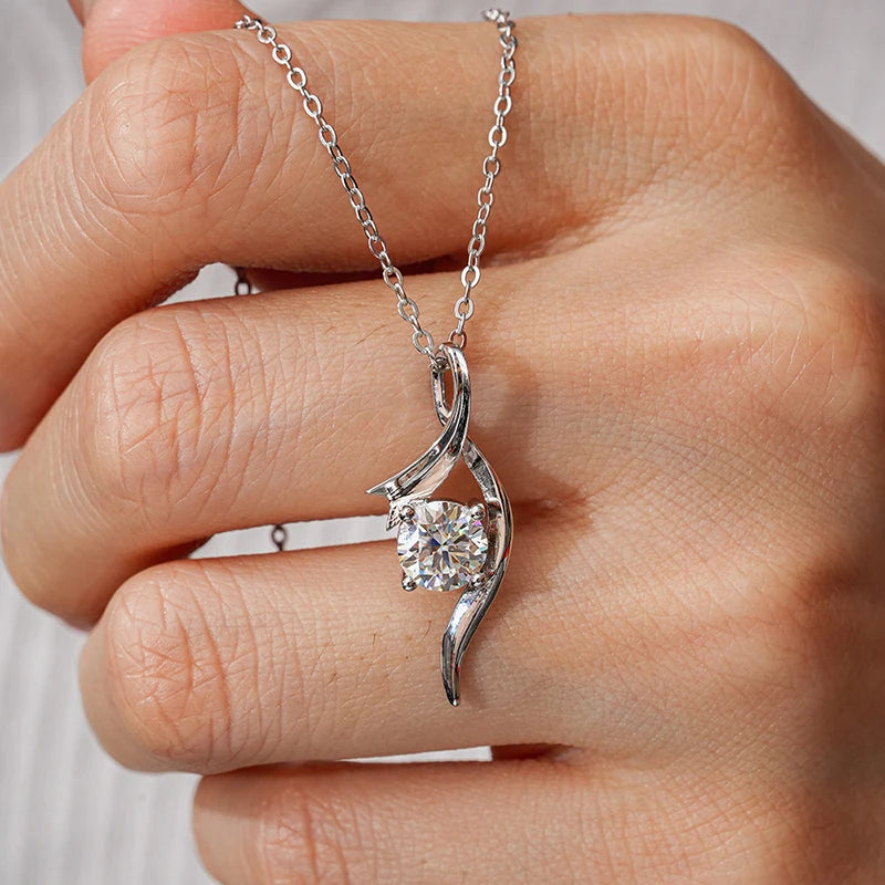 "Lumi" Moissanite Pendant Necklace