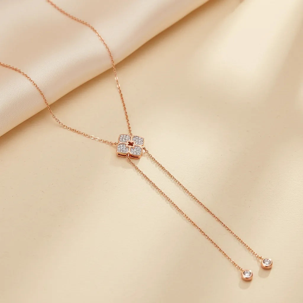 "Sienna" Moissanite Lariat Necklace