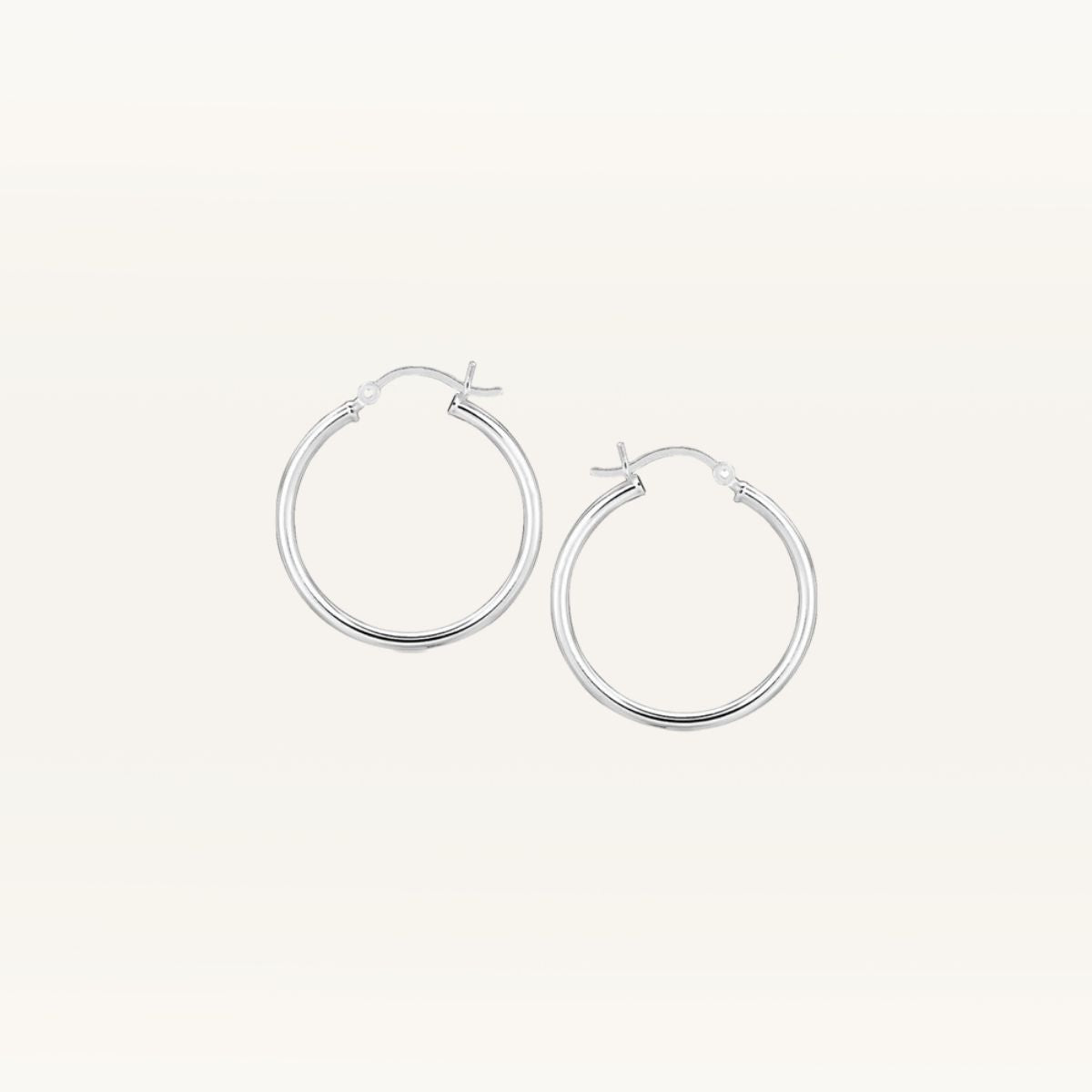 Medium Fine Hoop Earrings