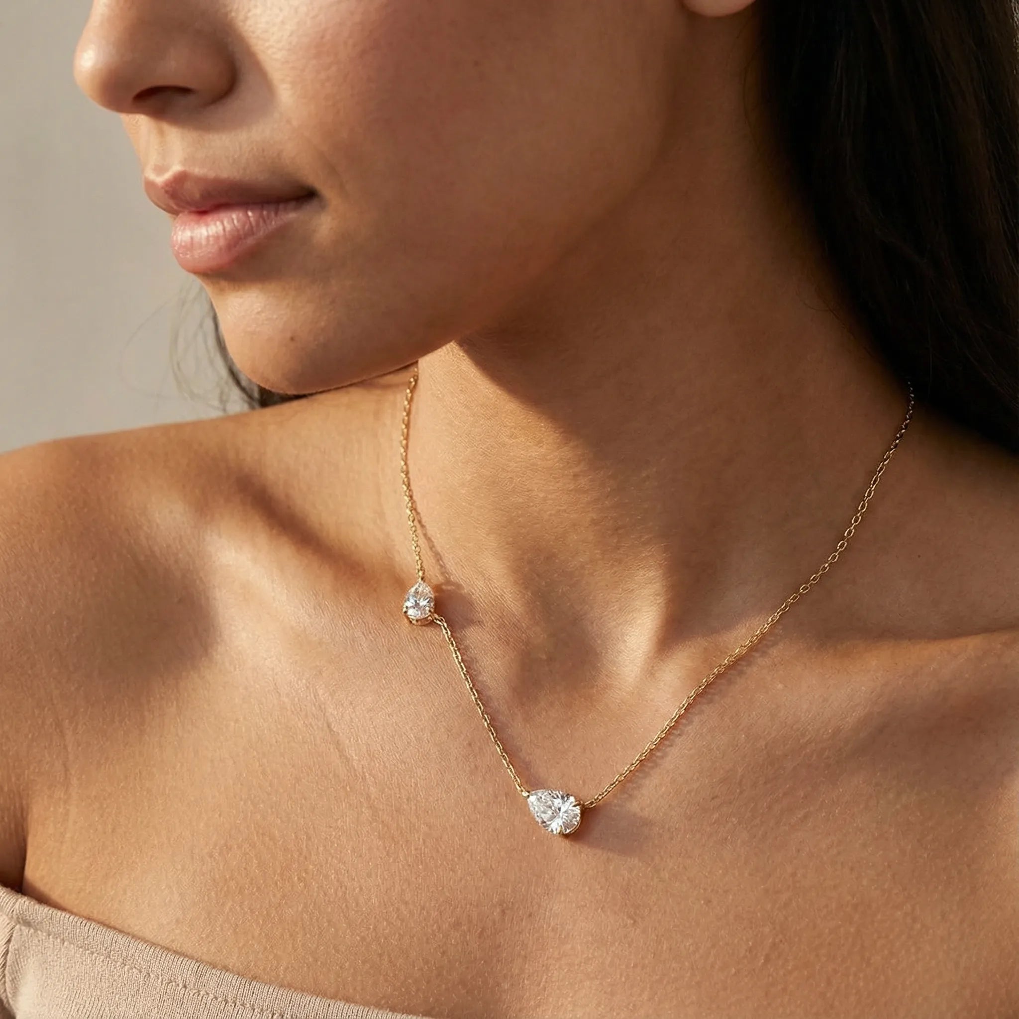 "Tessa" Moissanite Pendant Necklace