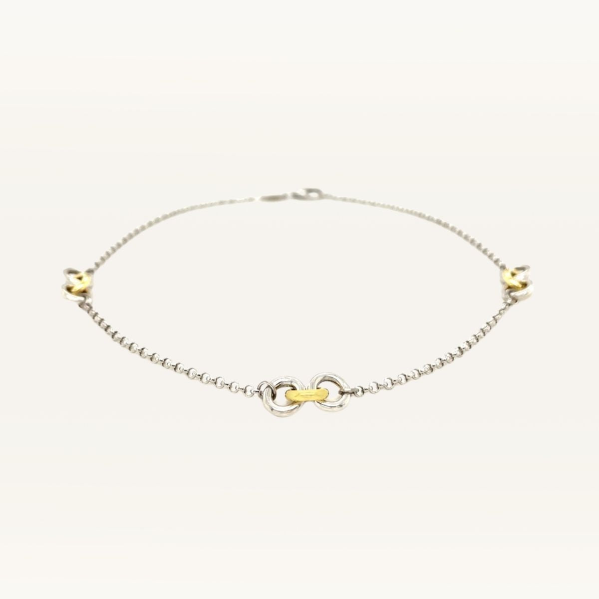 Triple Ring Station Anklet