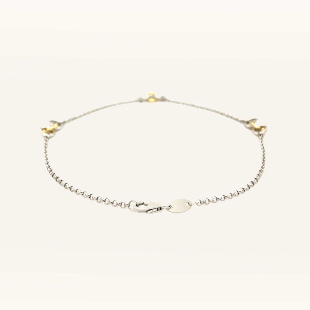 Triple Ring Station Anklet
