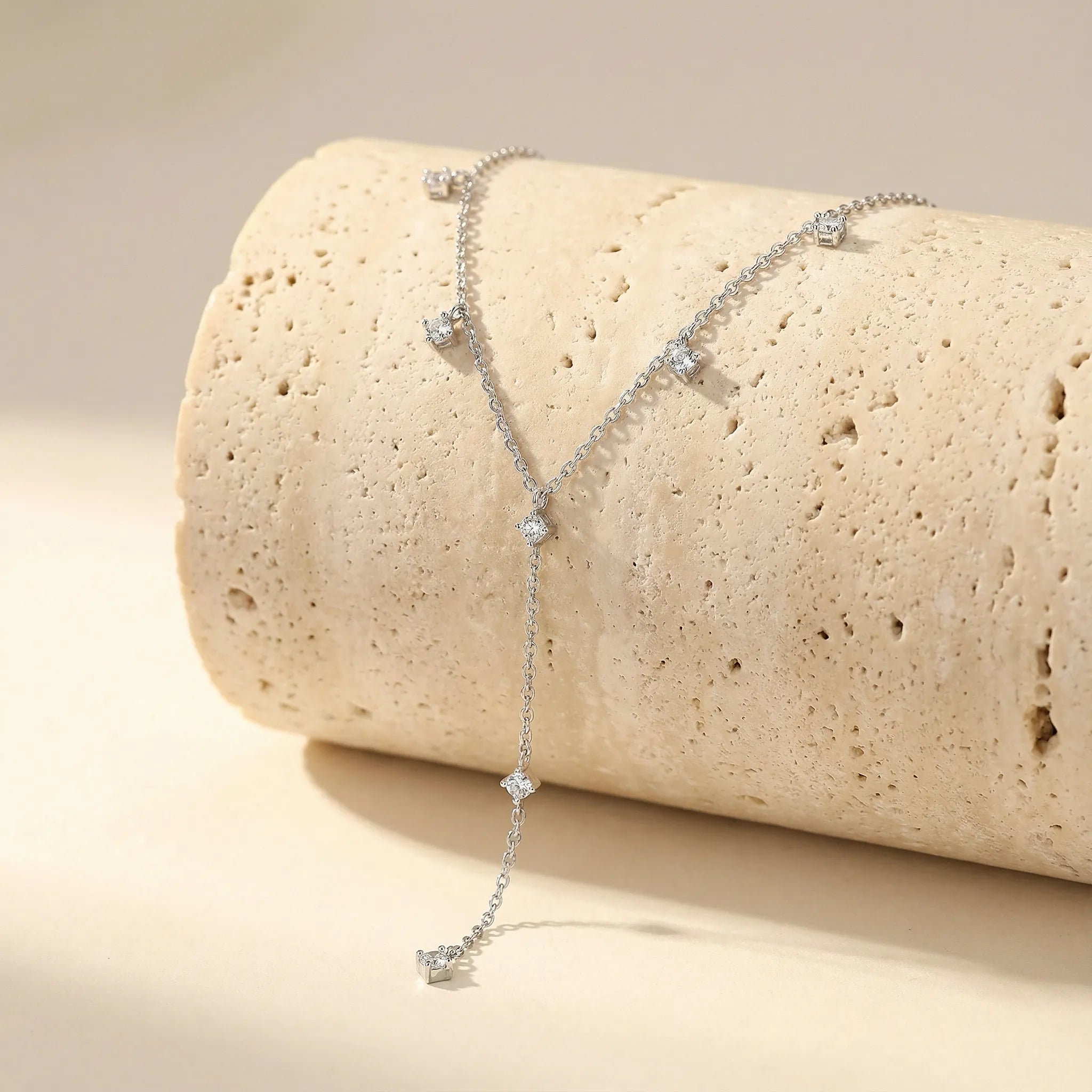 "Valentina" Moissanite Lariat Necklace