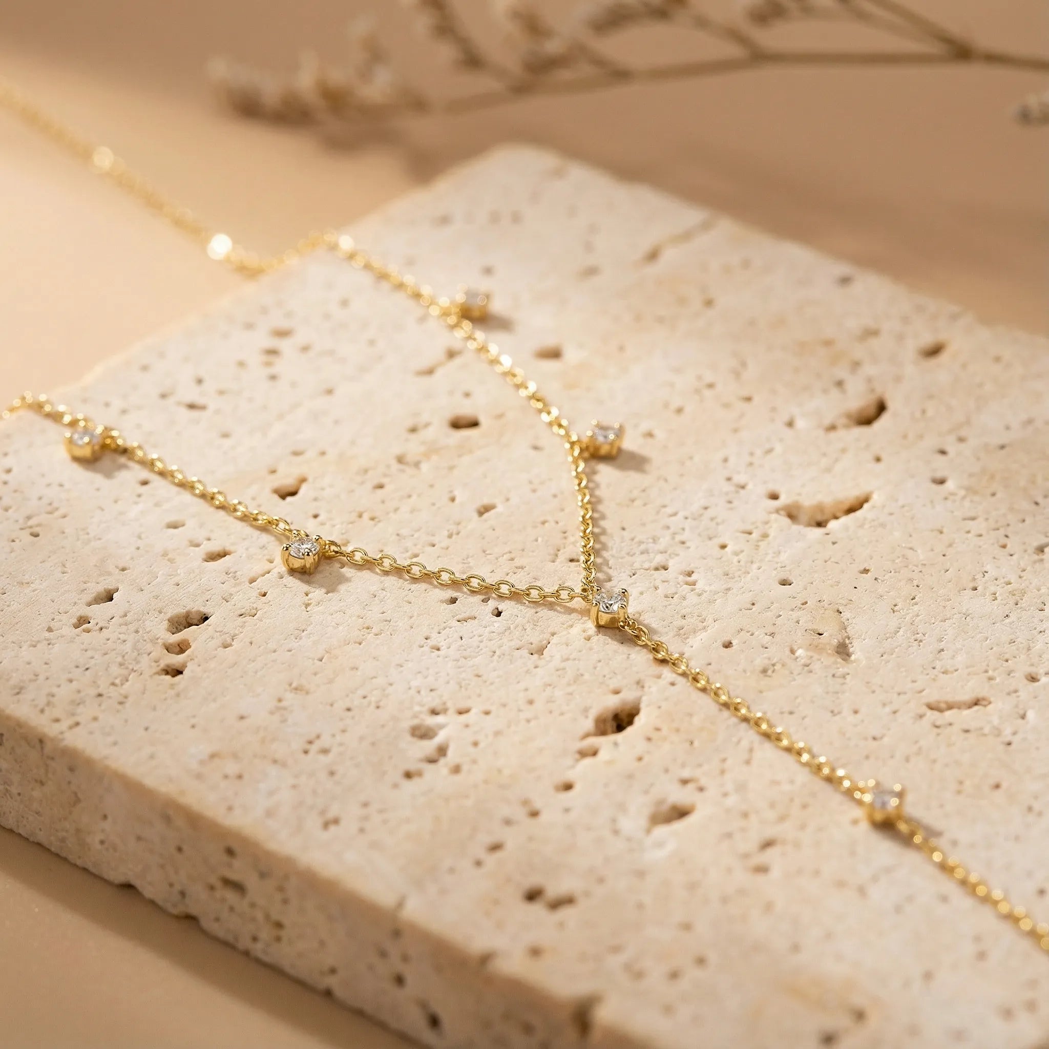 "Valentina" Moissanite Lariat Necklace