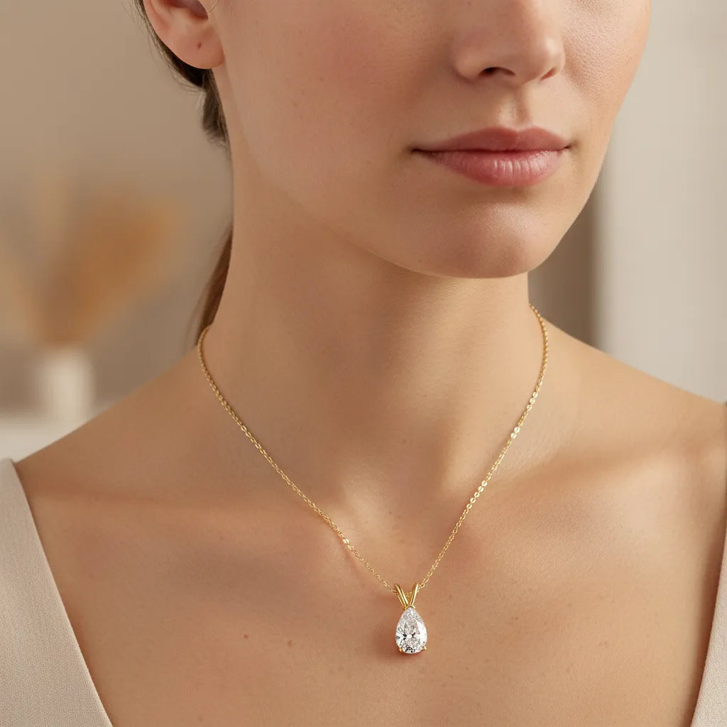 "Vivienne" Moissanite Pendant Necklace