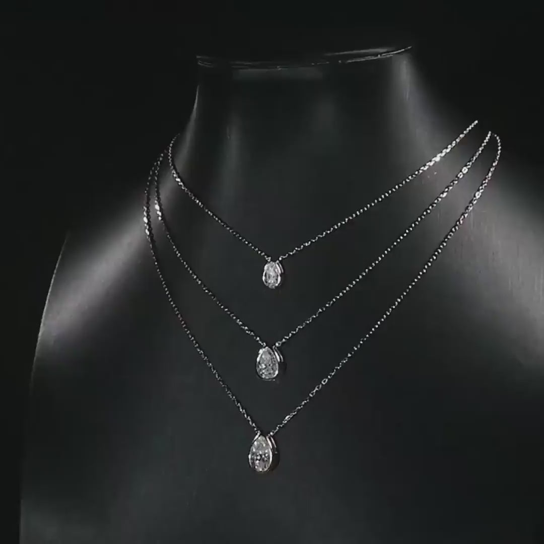 "Samantha" Moissanite Pendant Necklace