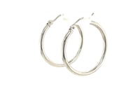 Medium Fine Hoop Earrings