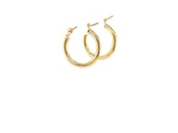 Small Fine Hoop Earrings 14k Gold