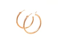 Medium Fine Hoop Earrings 14k Gold