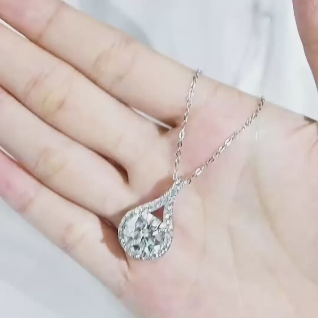 "Juliet" Moissanite Pendant Necklace