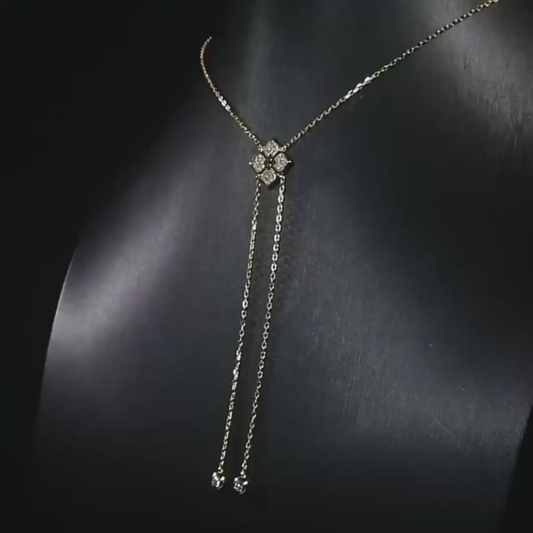 "Sienna" Moissanite Lariat Necklace