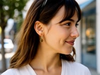 Circle Drops Hoop Earrings