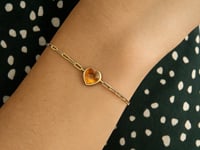 Heart Gemstone Bracelet