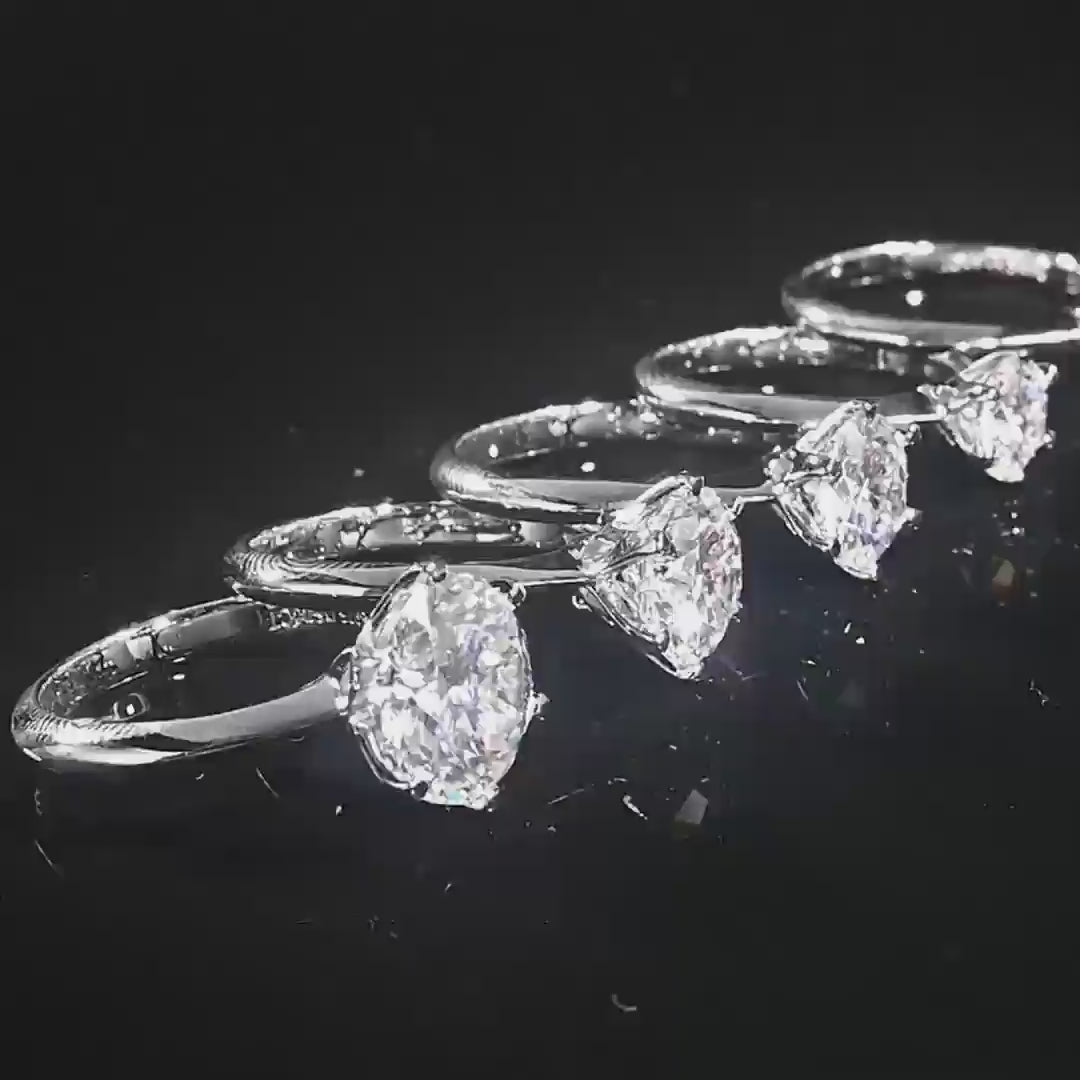 "Olivia" Solitaire Moissanite Ring