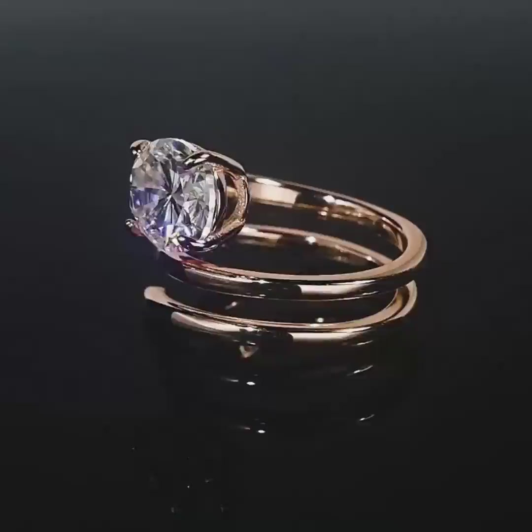 "Kindra" Moissanite Ring