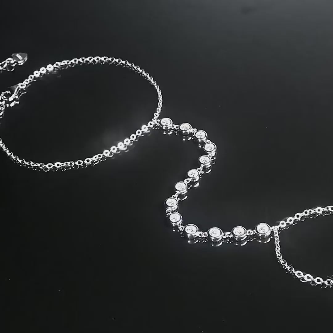 "Romy" Moissanite Hand Bracelet