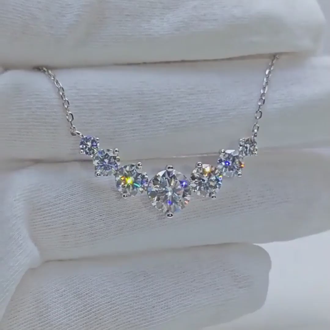 "Victoria" Moissanite Pendant Necklace