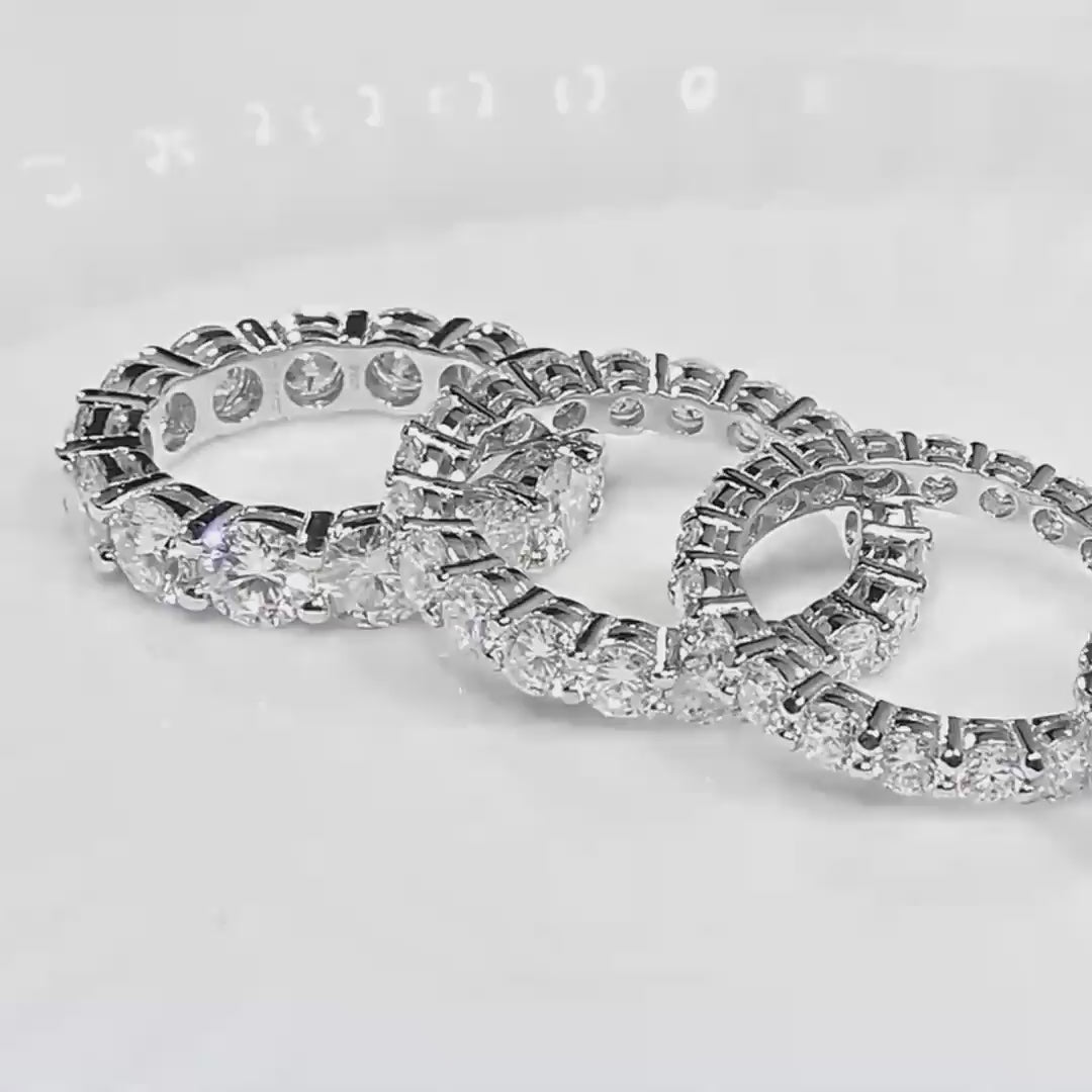 "Alessia" Moissanite Eternity Ring