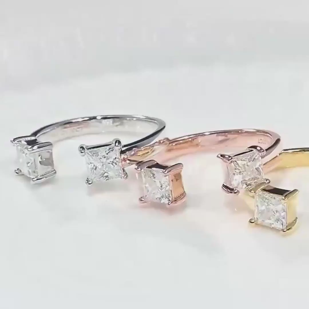 "Caja" Moissanite Ring